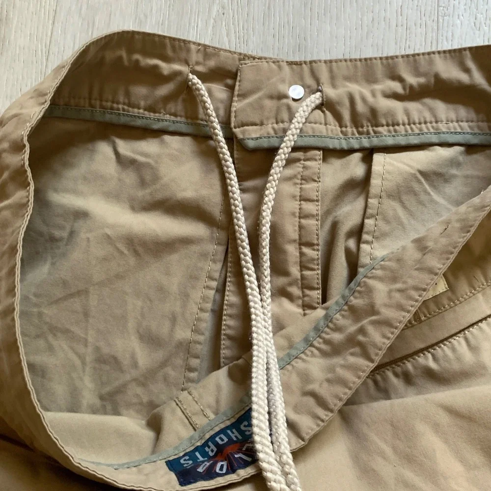 Faherty All Day Shorts Mens 32 Khaki Tan Hybrid Board Shorts‎ Quick Dry Chino